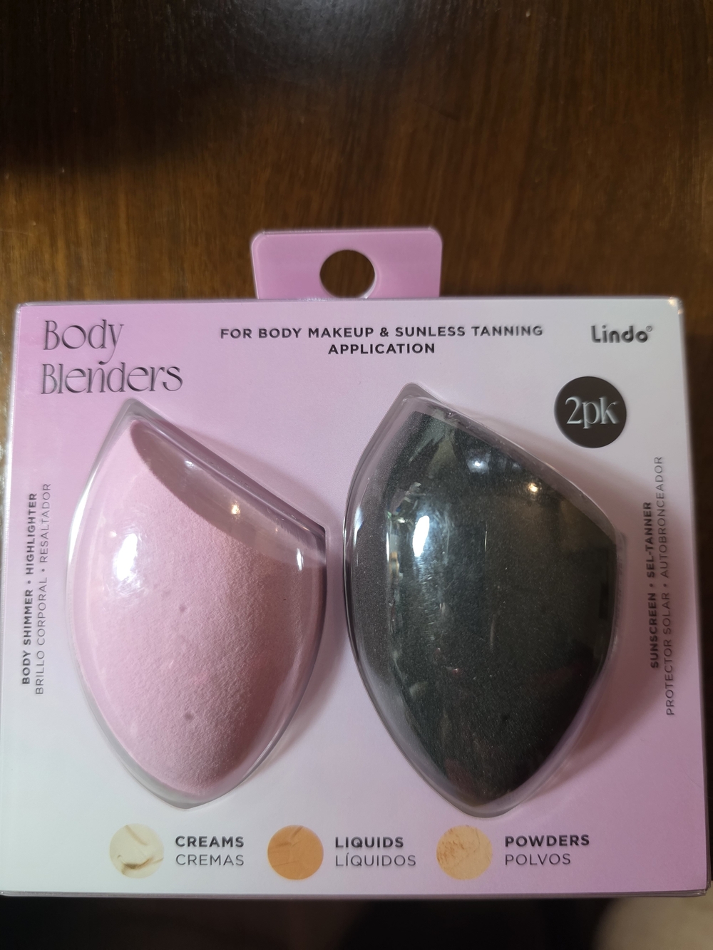 Body Blenders 2-Pack Makeup Sponges — Pink & Charcoal